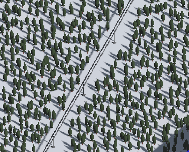 Ski lift line