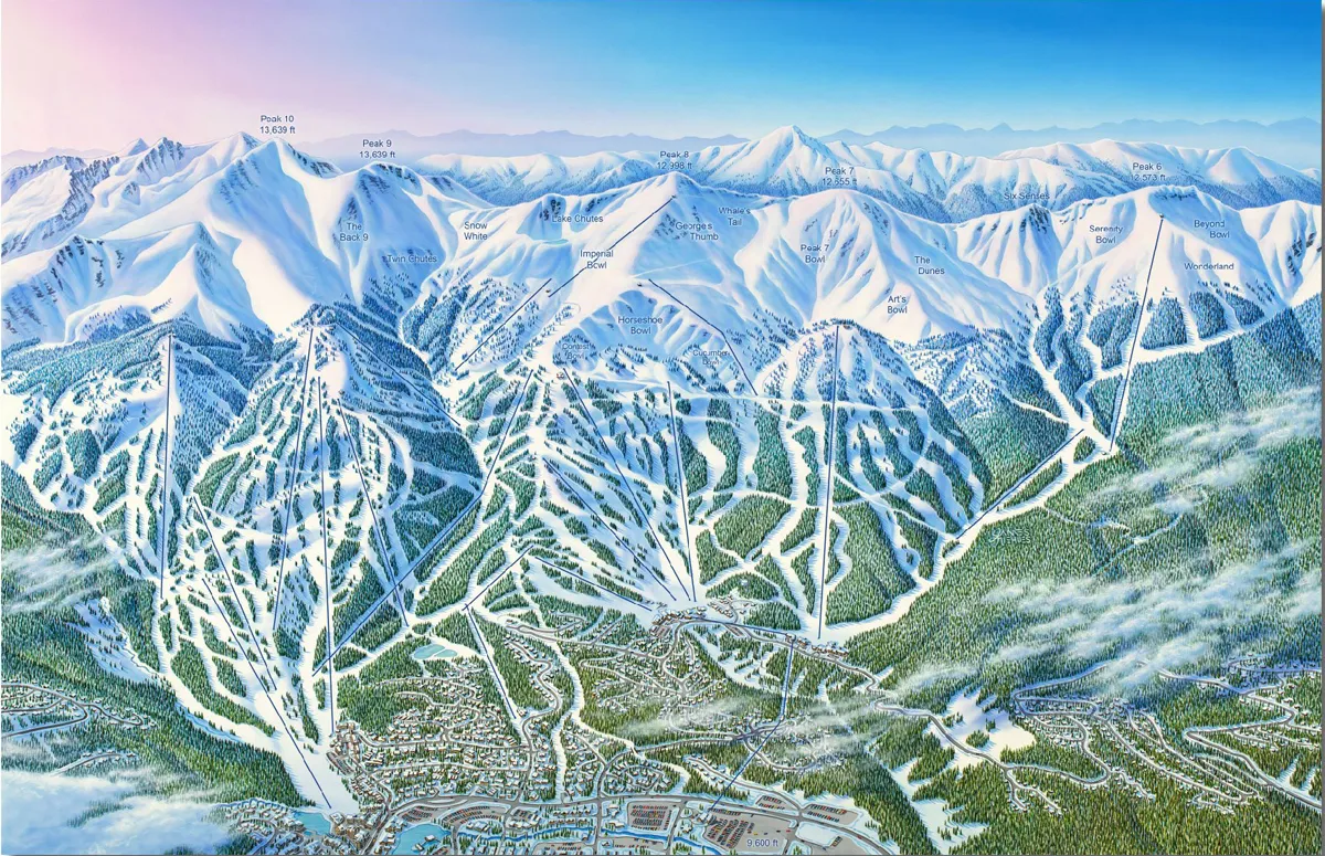 Ski map