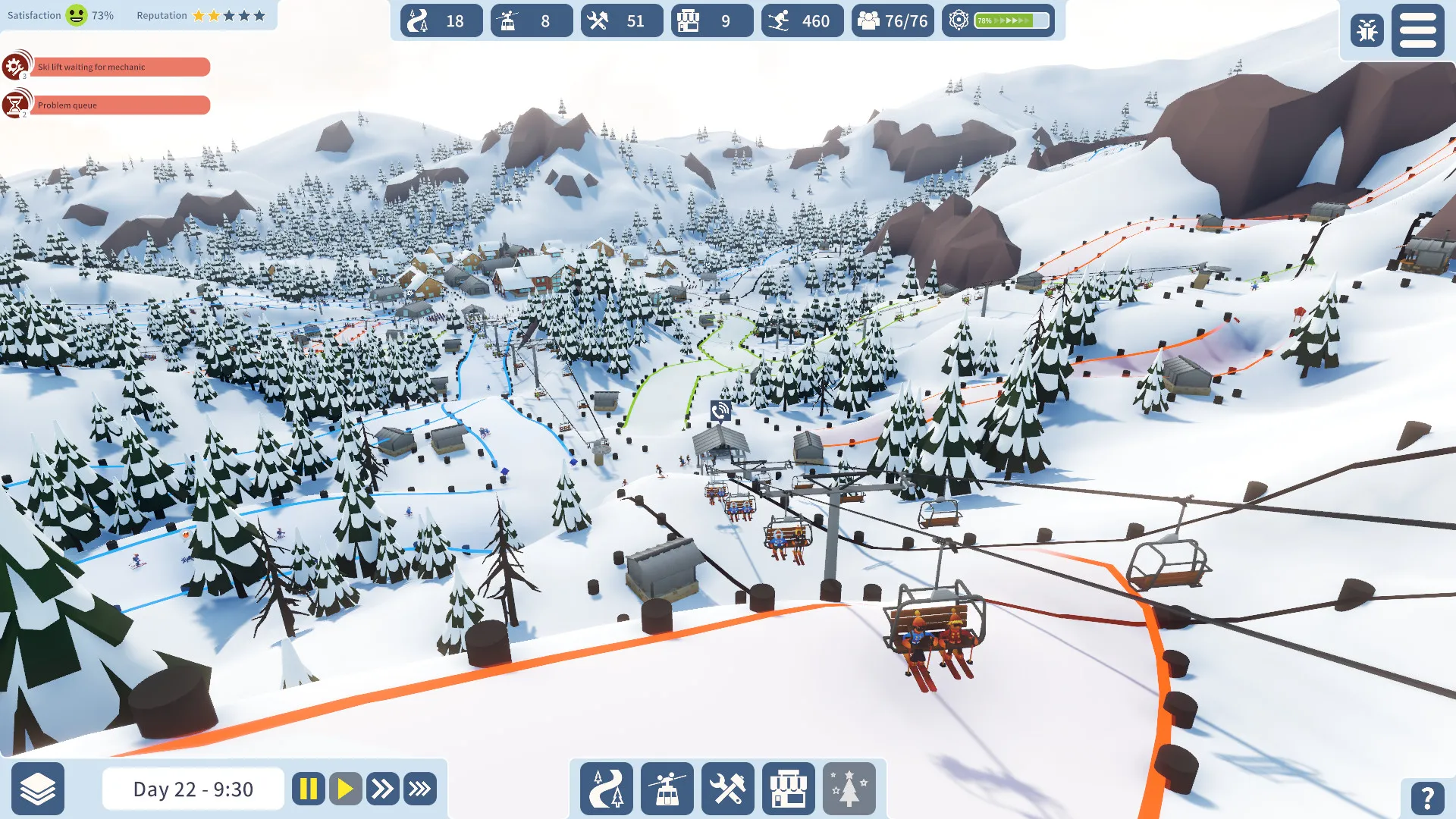 Snowtopia game screenshot